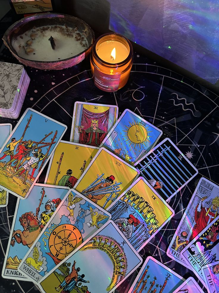 Imagem da tiragem de tarot mandala astrológica